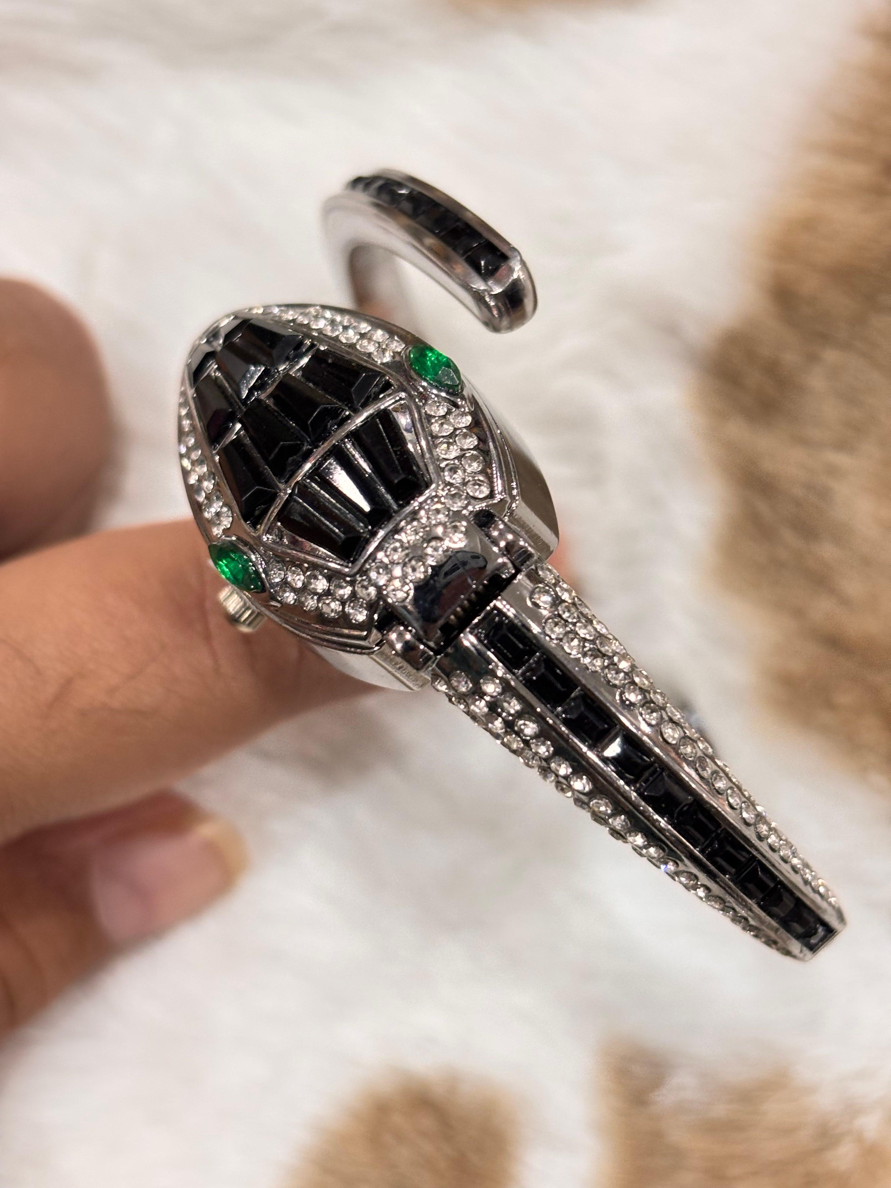 BLACK BEAUTY SNAKE WATCH - Thumbnail 3