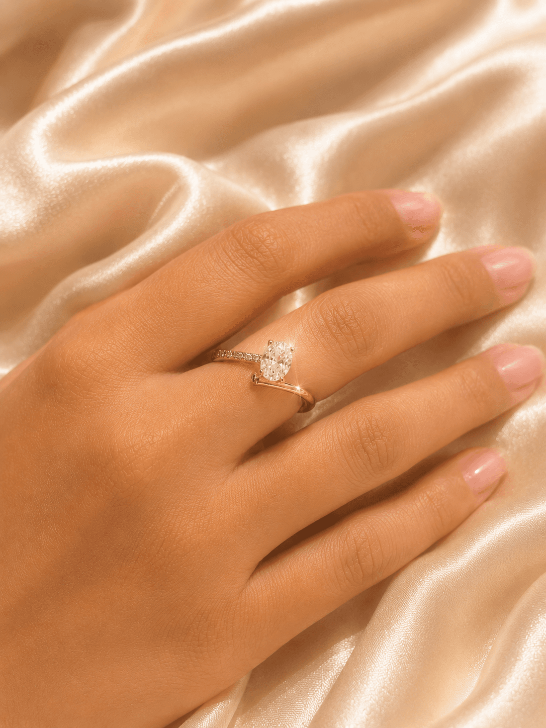 Sparkling Solitaire Ring - Image 1